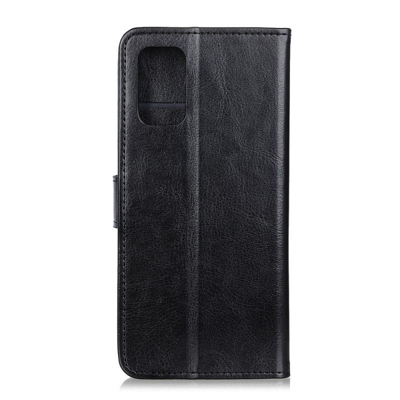 Flip Case Leren Samsung Galaxy S20 FE Rood Zwart Klassiek Kunstleer