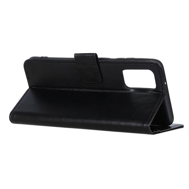 Flip Case Leren Samsung Galaxy S20 FE Rood Zwart Klassiek Kunstleer