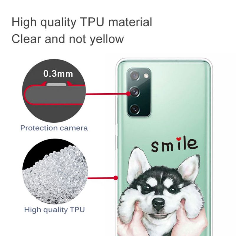 Hoesje Samsung Galaxy S20 FE Glimlach Hond