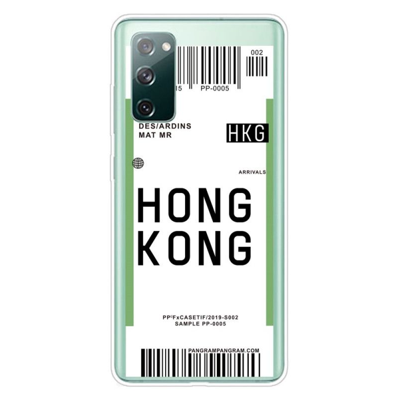 Hoesje Samsung Galaxy S20 FE Instapkaart Naar Hong Kong