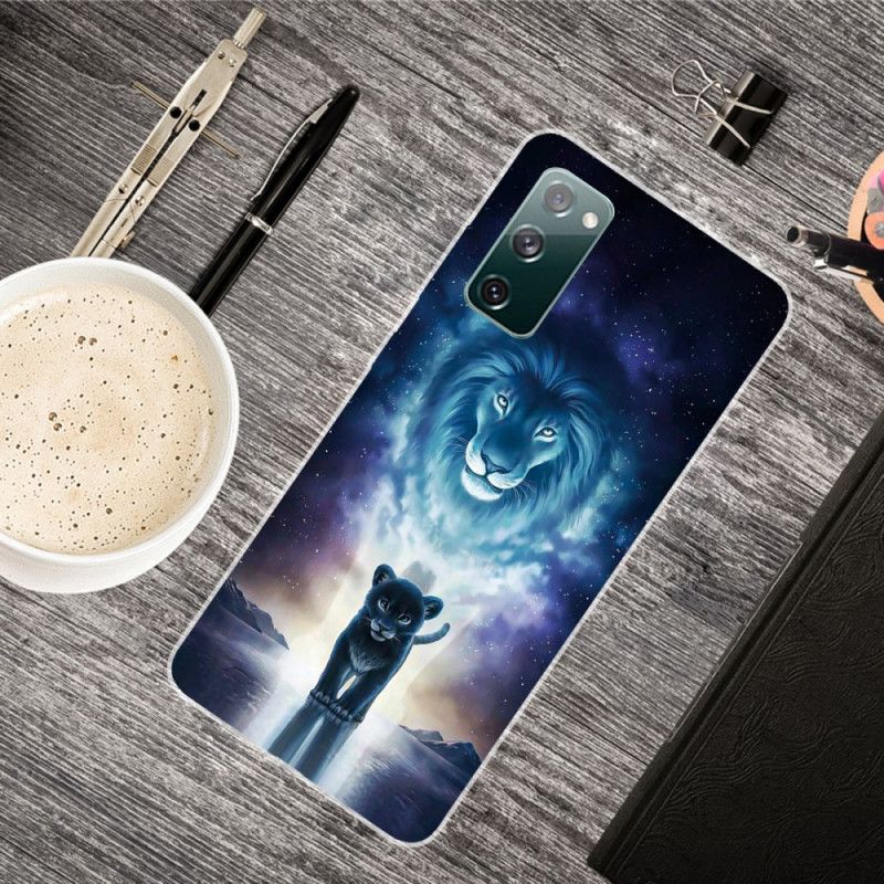 Hoesje Samsung Galaxy S20 FE Telefoonhoesje Leeuwenwelp