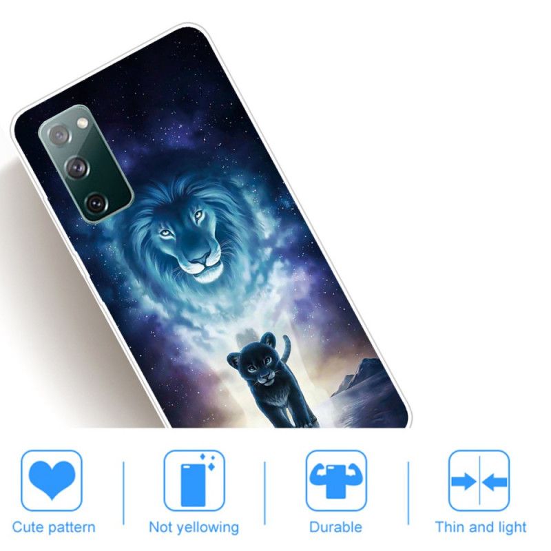 Hoesje Samsung Galaxy S20 FE Telefoonhoesje Leeuwenwelp