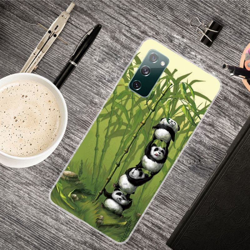 Hoesje Samsung Galaxy S20 FE Telefoonhoesje Stapel Panda'S