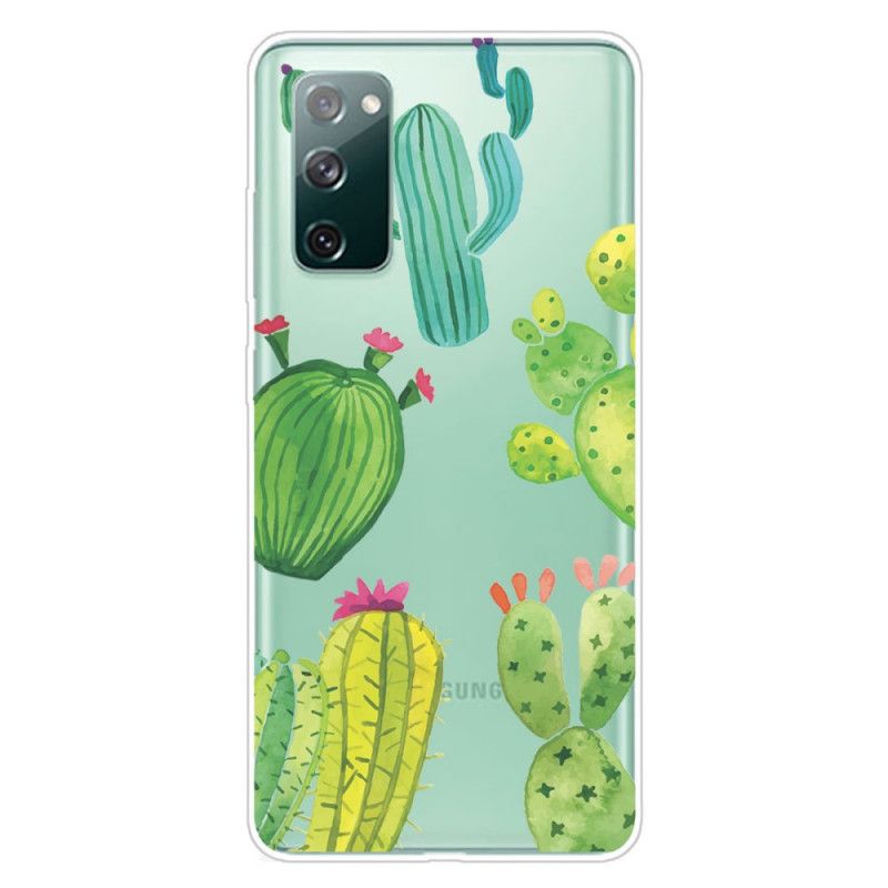 Hoesje voor Samsung Galaxy S20 FE Aquarel Cactus