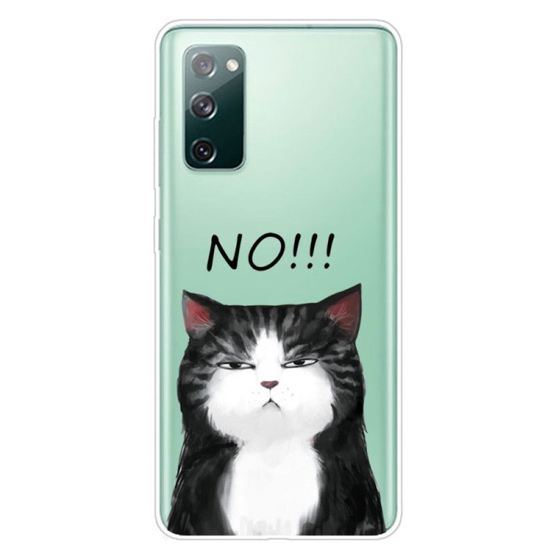 Hoesje voor Samsung Galaxy S20 FE De Kat Die Nee Zegt