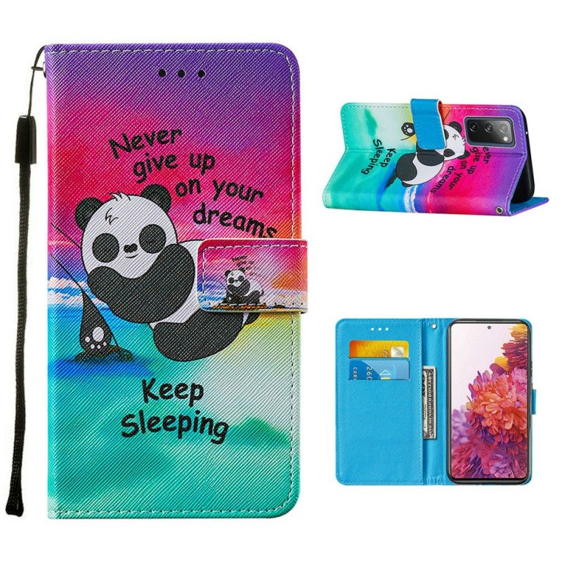 Leren Hoesje Samsung Galaxy S20 FE Blijven Slapen