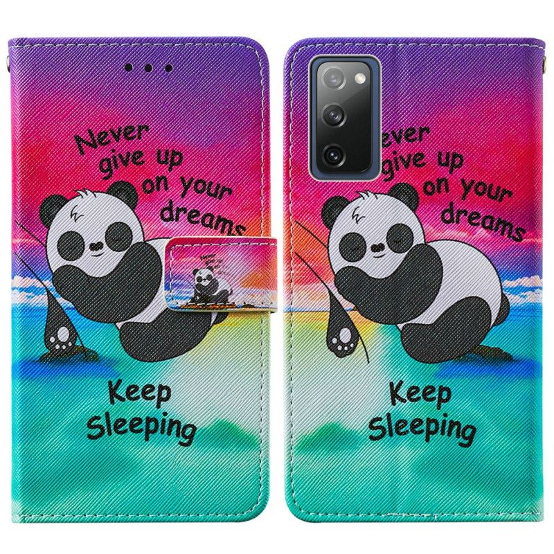 Leren Hoesje Samsung Galaxy S20 FE Blijven Slapen
