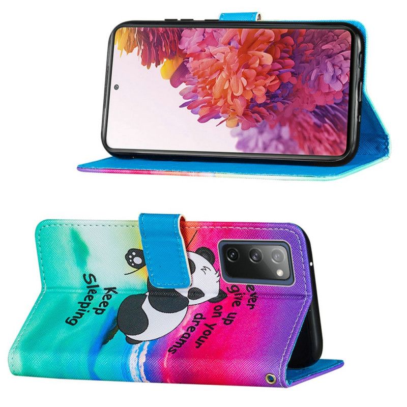 Leren Hoesje Samsung Galaxy S20 FE Blijven Slapen
