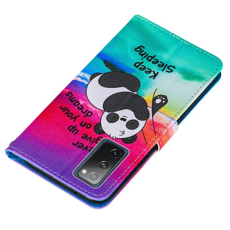 Leren Hoesje Samsung Galaxy S20 FE Blijven Slapen