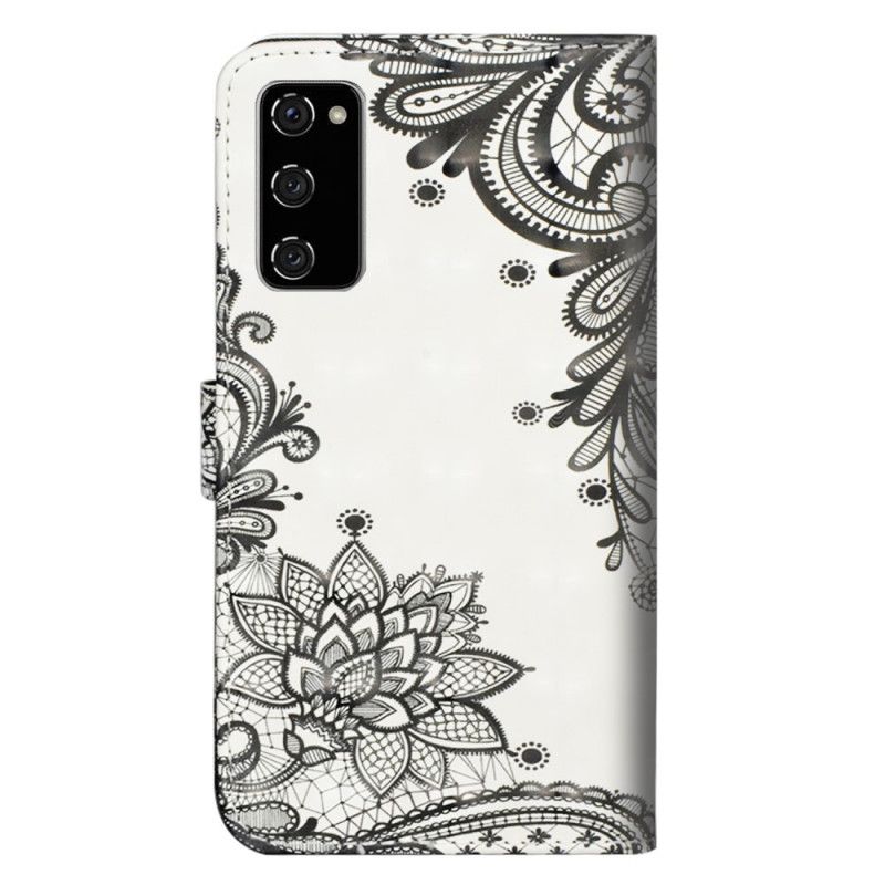 Leren Hoesje Samsung Galaxy S20 FE Chique Kant
