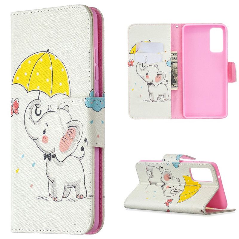 Leren Hoesje voor Samsung Galaxy S20 FE Babyolifant