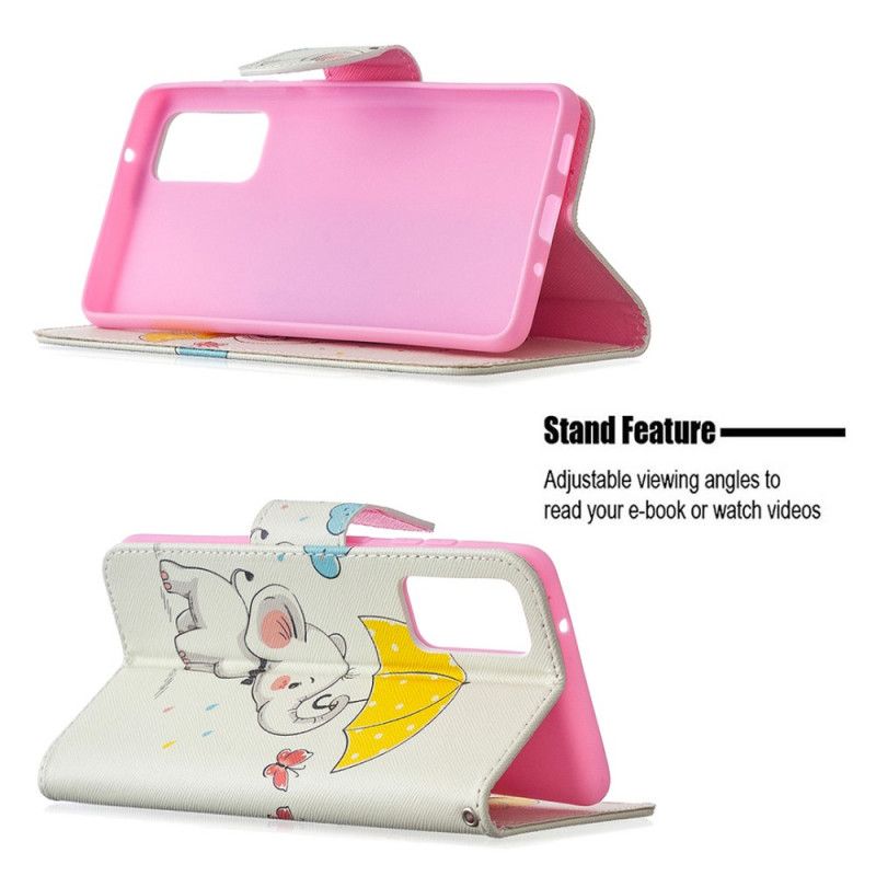 Leren Hoesje voor Samsung Galaxy S20 FE Babyolifant