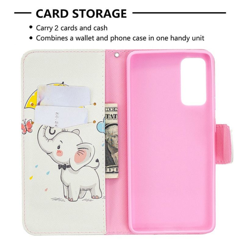 Leren Hoesje voor Samsung Galaxy S20 FE Babyolifant
