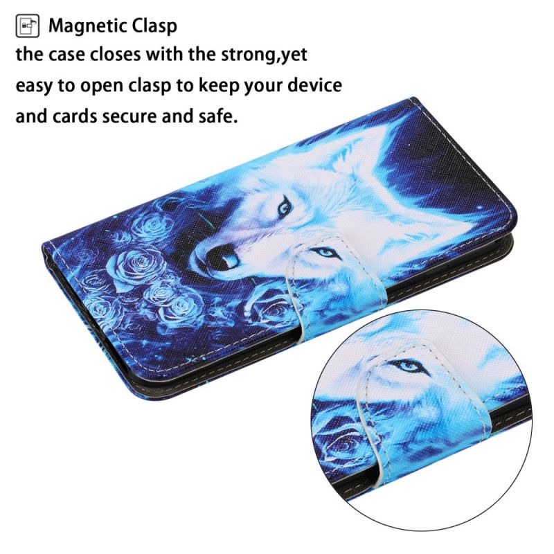 Leren Hoesje voor Samsung Galaxy S20 FE Witte Wolf