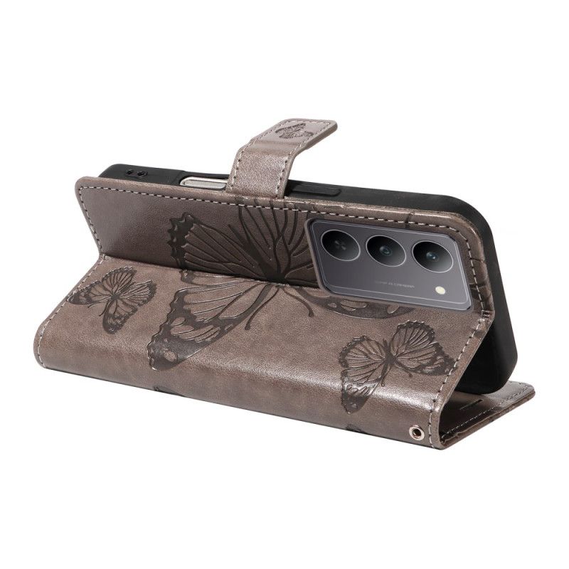 Folio-hoesje Realme C71 Reuzenvlinders