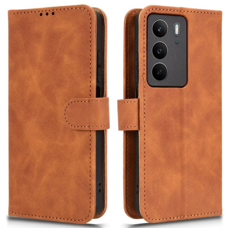 Leren Hoesje Voor Realme C71 Suède-effect