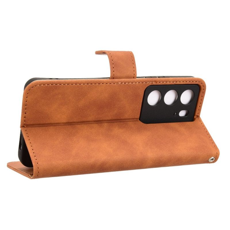 Leren Hoesje Voor Realme C71 Suède-effect