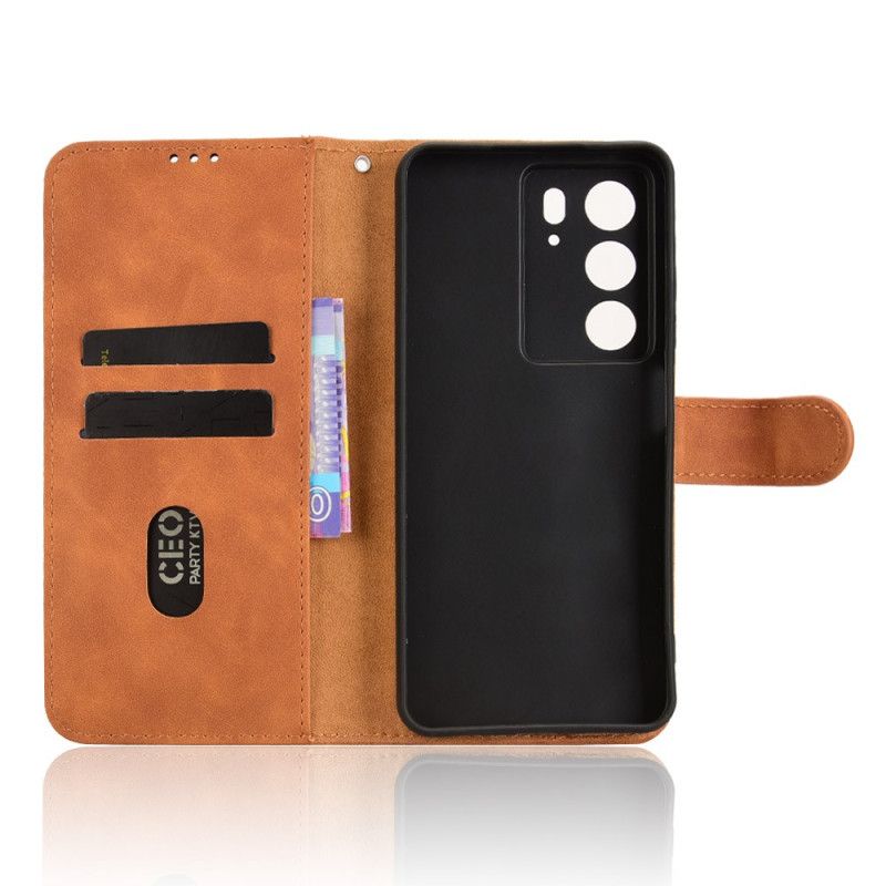 Leren Hoesje Voor Realme C71 Suède-effect