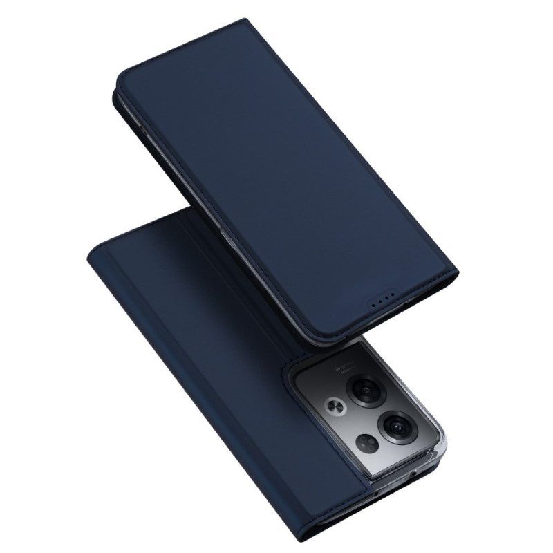 Bescherming Hoesje voor Oppo Reno 8 Pro Folio-hoesje Skinpro Dux Ducis