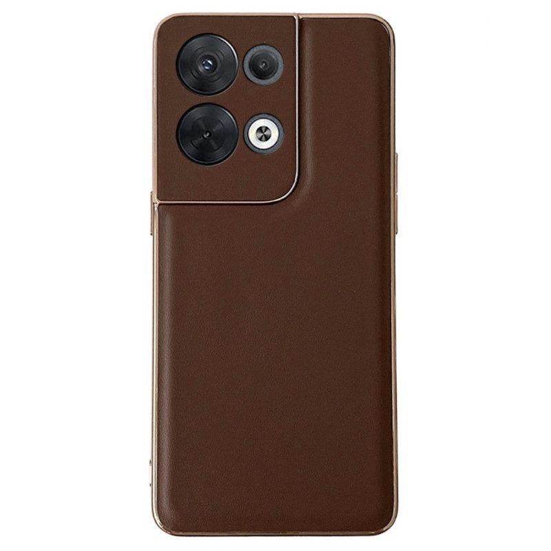 Hoesje voor Oppo Reno 8 Pro Echt Premium Leer