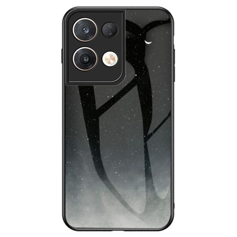 Hoesje voor Oppo Reno 8 Pro Patroon Van Gehard Glas