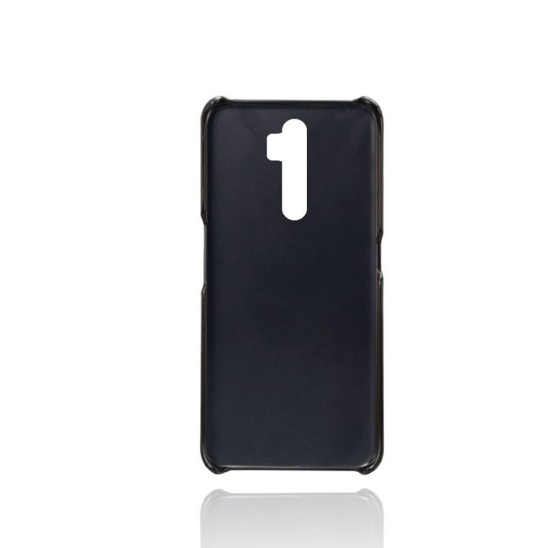 Hoesje Oppo A9 2020 Turkoois Zwart Kaarthouder