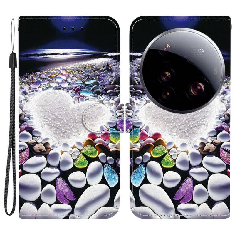 Flip Case Leren Xiaomi 15 Ultra Wit Hart