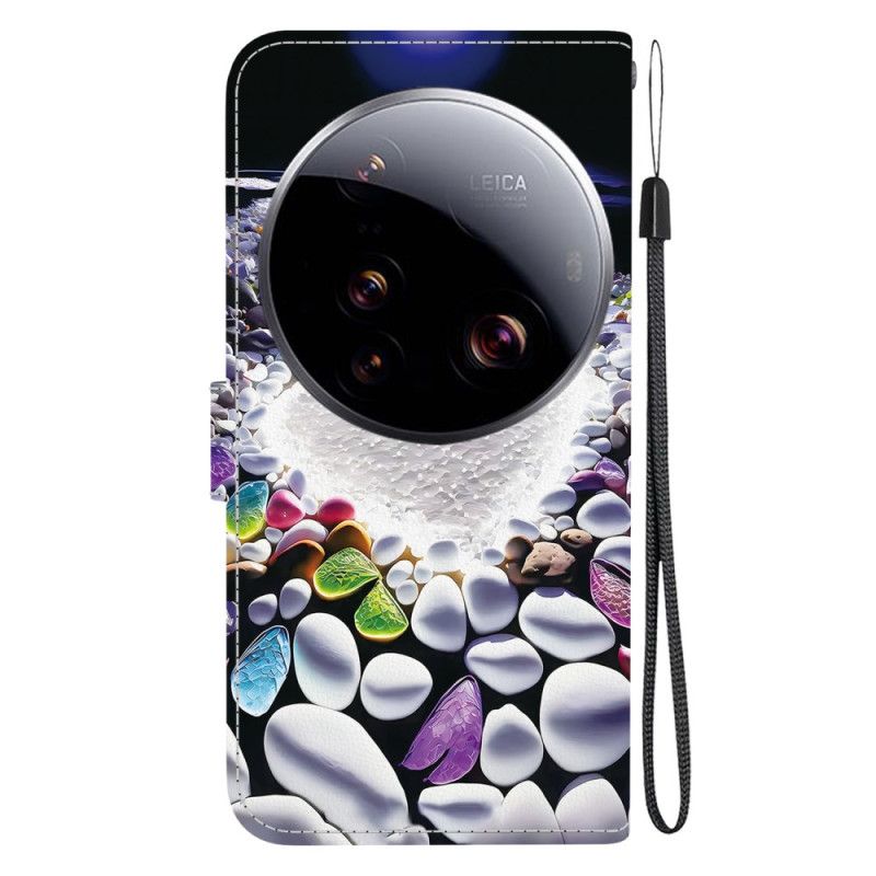 Flip Case Leren Xiaomi 15 Ultra Wit Hart