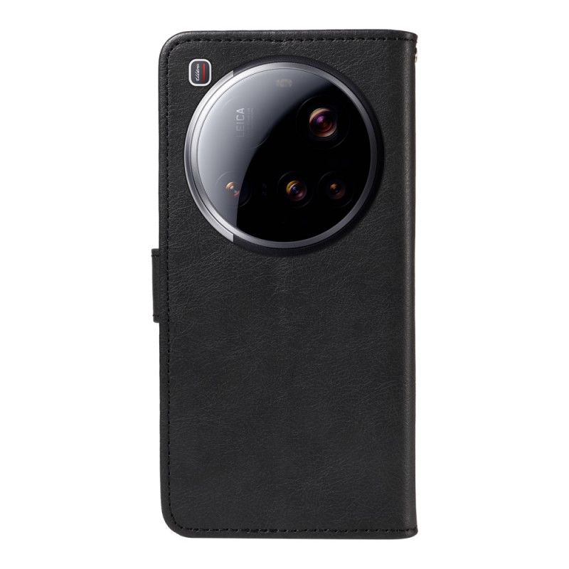 Folio-hoesje Xiaomi 15 Ultra Effen Kunstleer