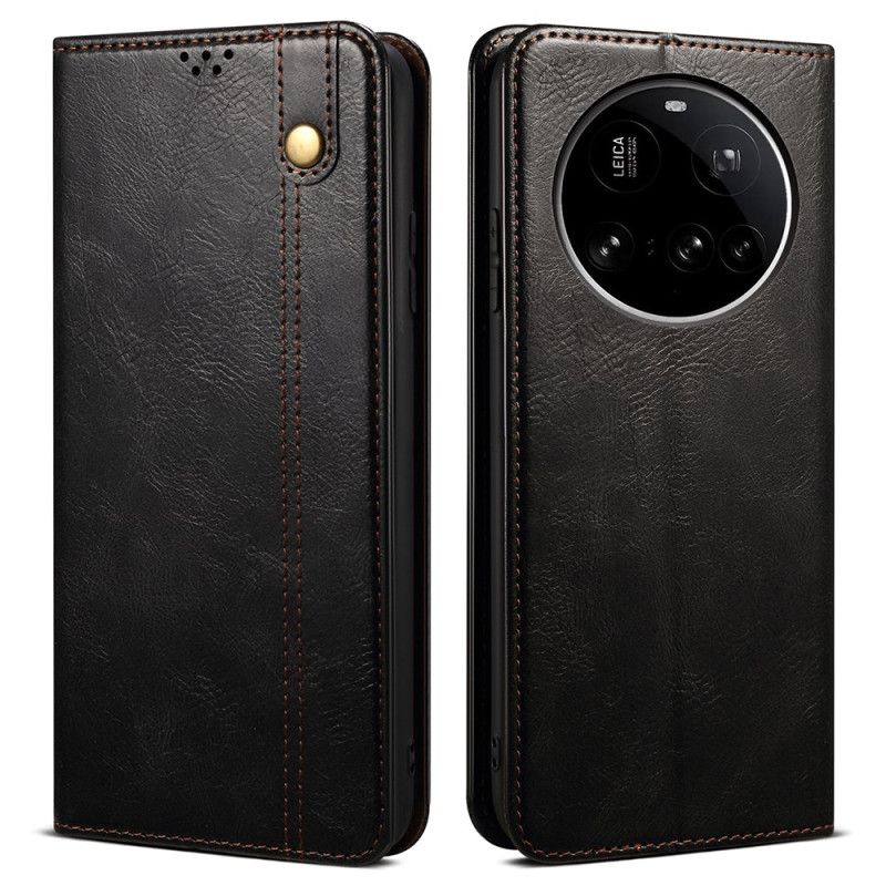 Folio-hoesje Xiaomi 15 Ultra Gewaxt Kunstleer Bescherming Hoesje