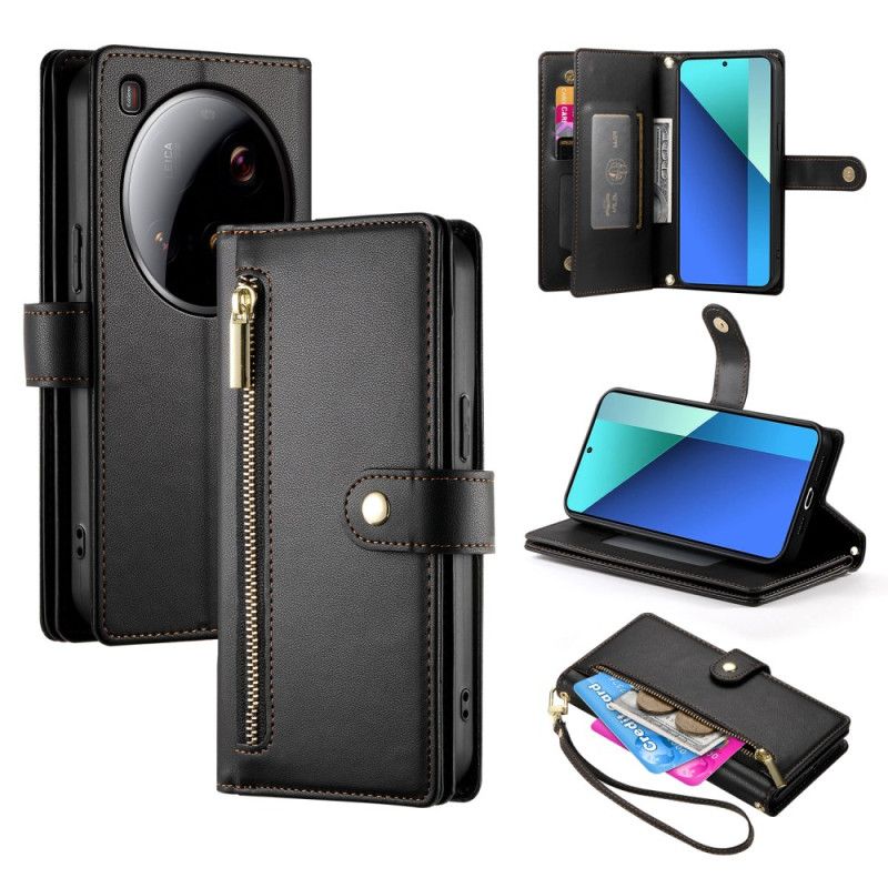 Folio-hoesje Xiaomi 15 Ultra Portemonnee Met Band En Schouderband