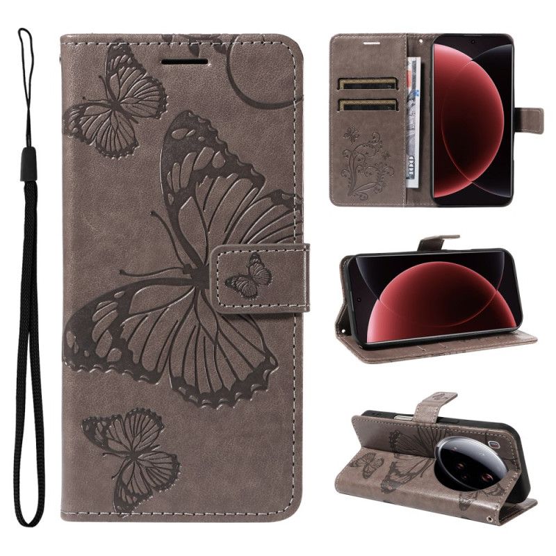 Folio-hoesje Xiaomi 15 Ultra Reuzenvlinders