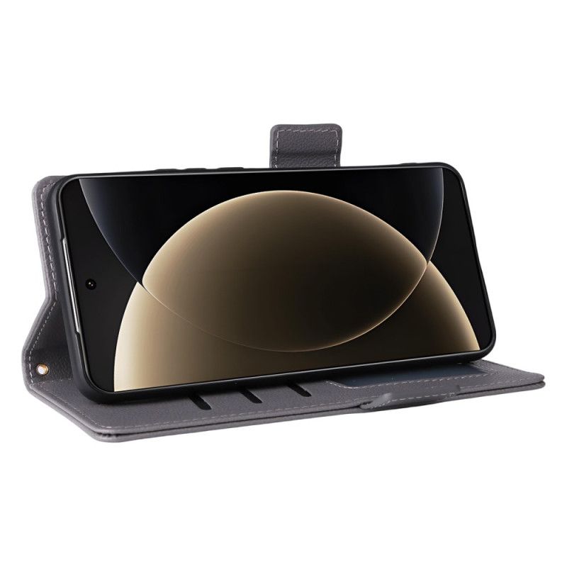 Folio-hoesje Xiaomi 15 Ultra Telefoonhoesje Gestructureerd Bandje