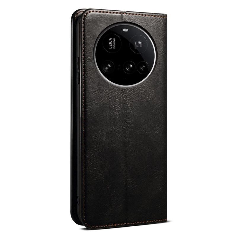 Folio-hoesje Xiaomi 15 Ultra Telefoonhoesje Gewaxt Kunstleer