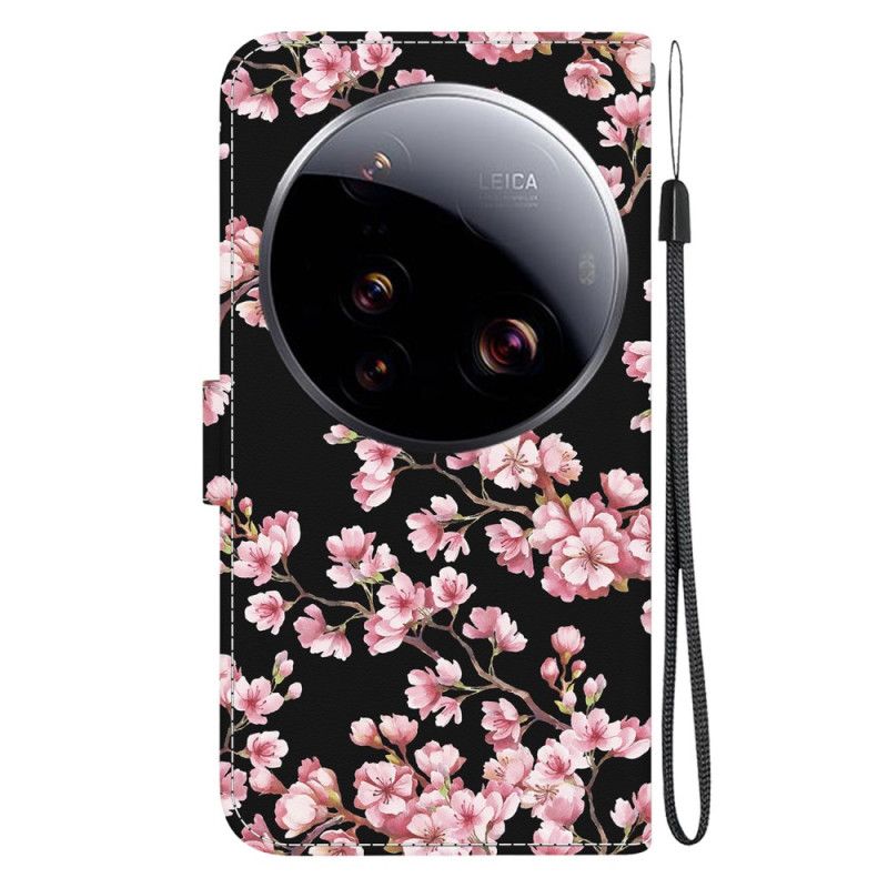 Folio-hoesje Xiaomi 15 Ultra Telefoonhoesje Pruimenbloesems