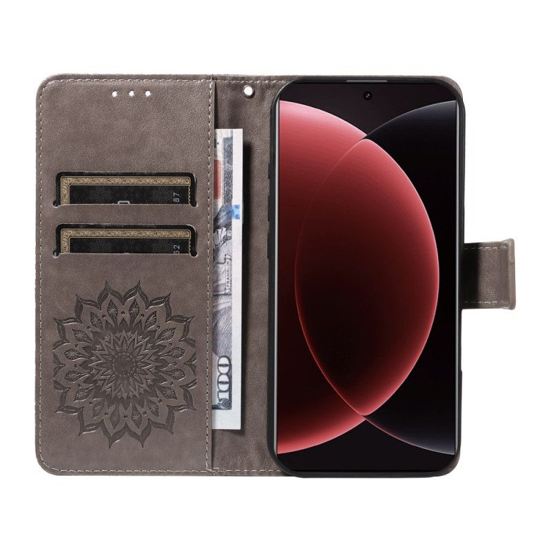 Folio-hoesje Xiaomi 15 Ultra Telefoonhoesje Zonnebloempatroon