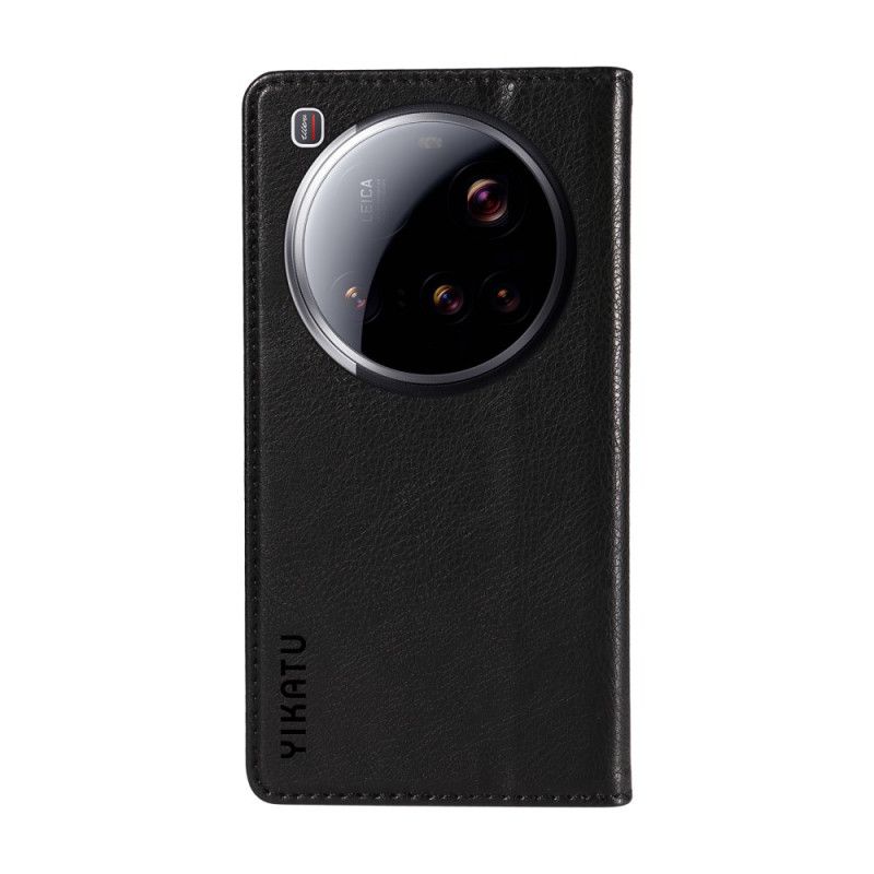 Folio-hoesje Xiaomi 15 Ultra Yikatu Lychee Imitatieleer Leer