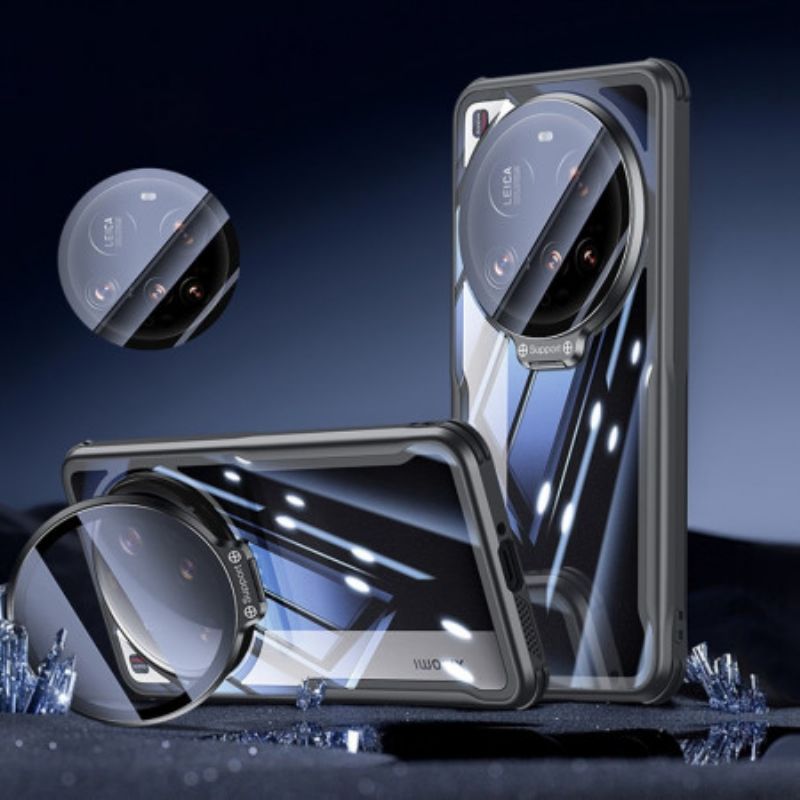 Hoesje Xiaomi 15 Ultra Glazen Afdekking En Standaard Bescherming Hoesje