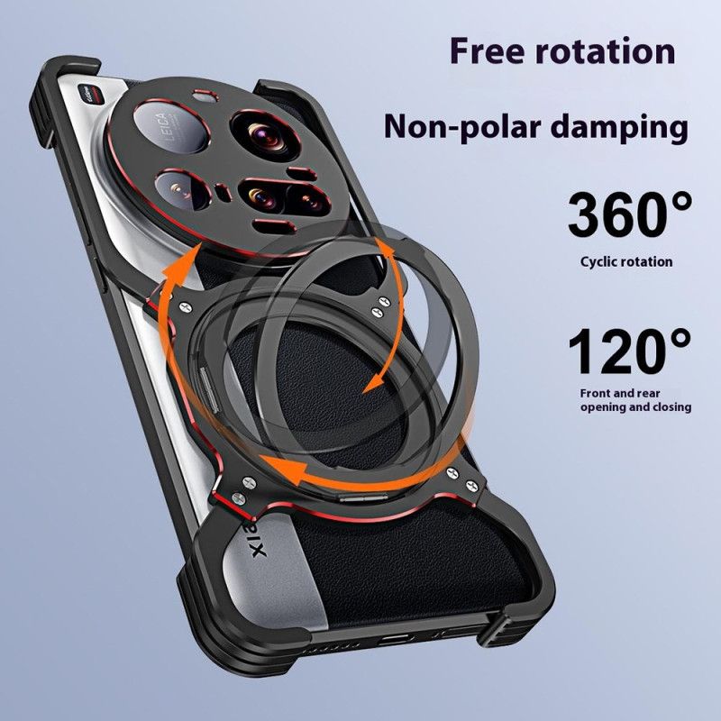 Hoesje Xiaomi 15 Ultra Magnetische Standaard En Bumper Bescherming Hoesje