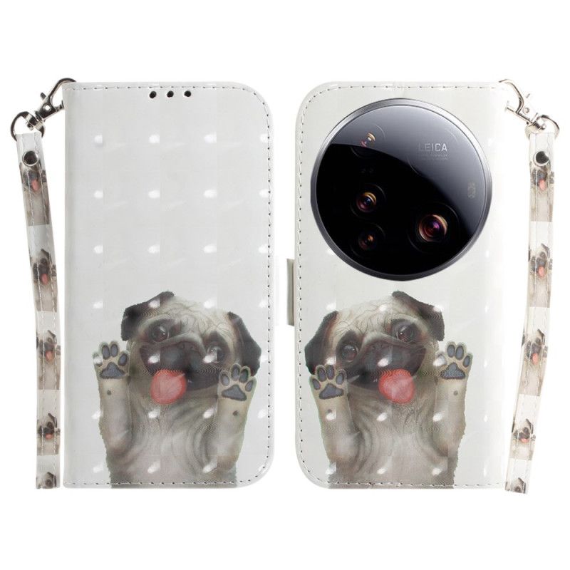 Leren Hoesje Voor Xiaomi 15 Ultra Mops Met Sleutelkoord