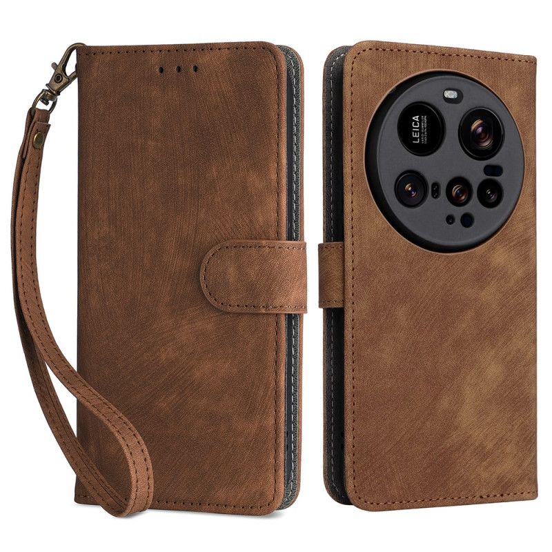 Leren Hoesje Voor Xiaomi 15 Ultra Suède-effect Rfid-blokkering