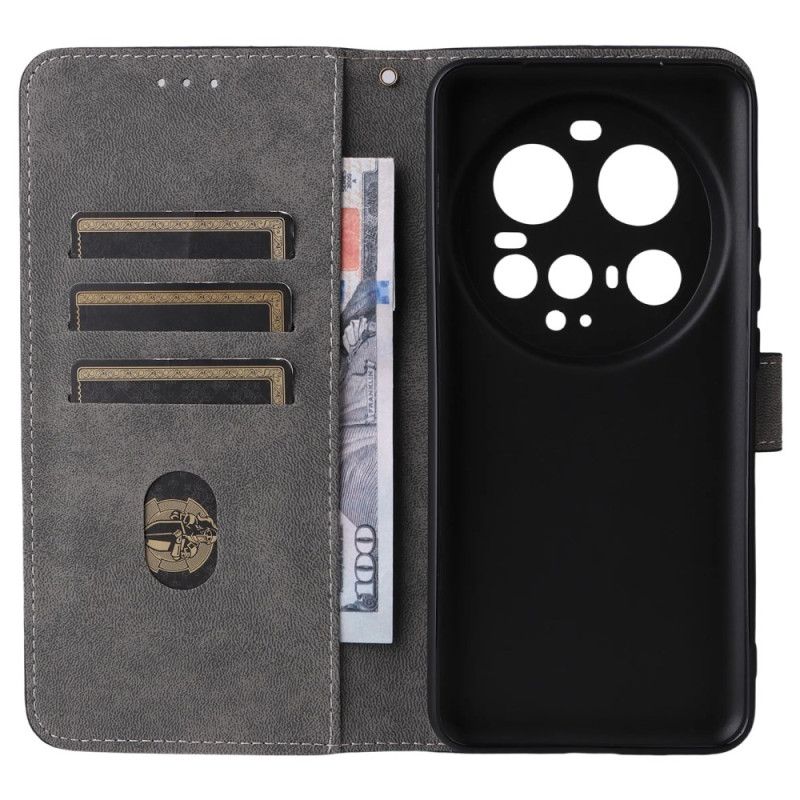 Leren Hoesje Voor Xiaomi 15 Ultra Suède-effect Rfid-blokkering