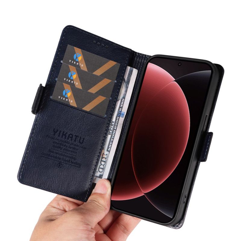 Leren Hoesje Voor Xiaomi 15 Ultra Ykatu Lychee Kunstleer