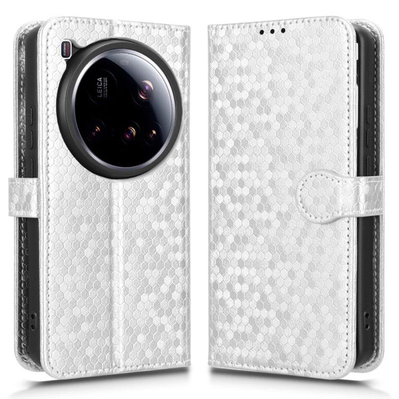Leren Hoesje Xiaomi 15 Ultra Glitterstippen Bescherming Hoesje