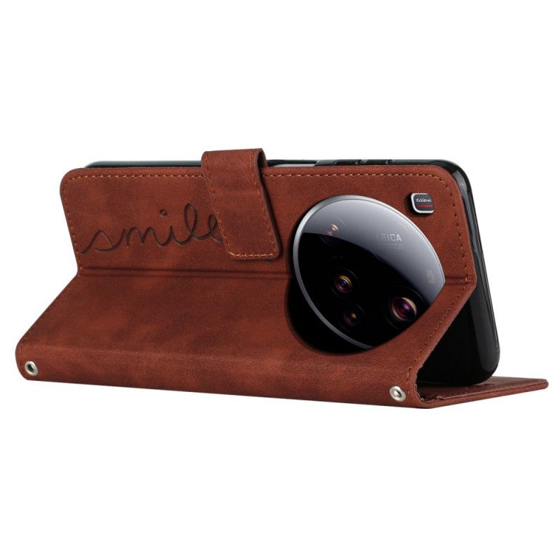 Leren Hoesje Xiaomi 15 Ultra Lachontwerp Bescherming Hoesje