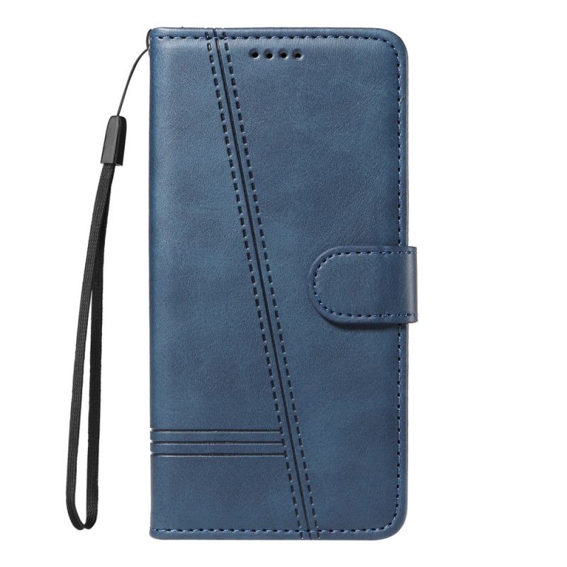 Leren Hoesje Xiaomi 15 Ultra Lijnen Bescherming Hoesje