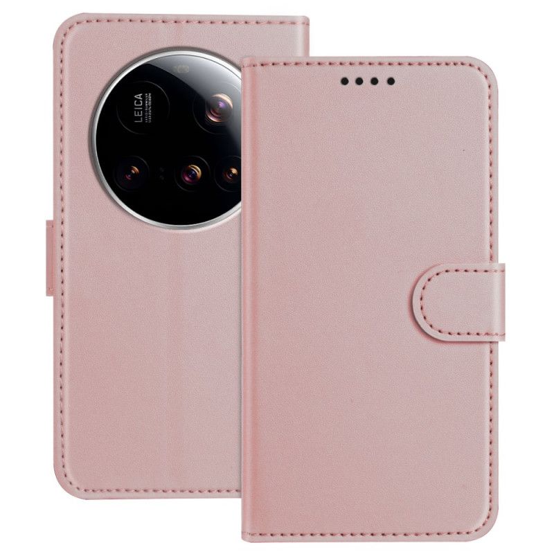 Leren Hoesje Xiaomi 15 Ultra Monochroom Bescherming Hoesje