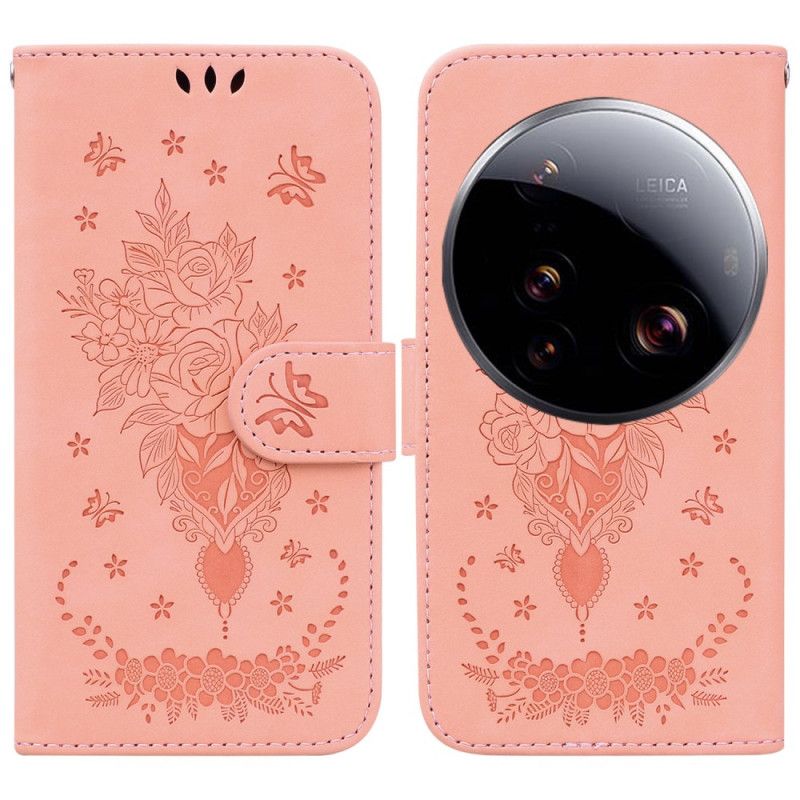 Leren Hoesje Xiaomi 15 Ultra Rozen Bescherming Hoesje