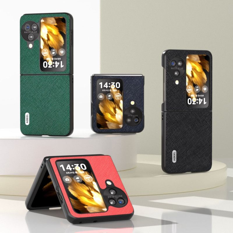 Bescherming Hoesje Oppo Find N3 Flip Abeel Kruistextuur