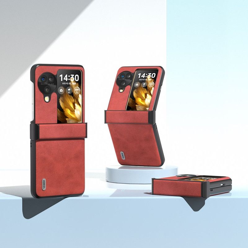 Hoesje Oppo Find N3 Flip Abeel-leer Effect Bescherming Hoesje